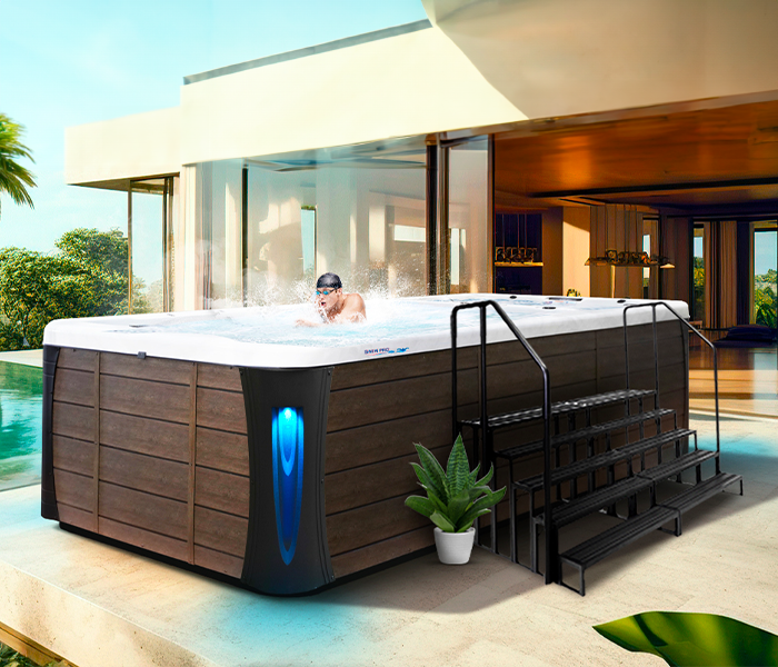 Calspas hot tub being used in a family setting - Nashville